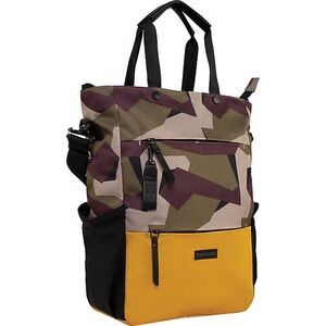 Sherpani Camden Convertible Backpack Crossbody Bag in Yellow Camouflage NEW